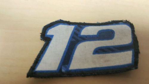 Race car patch # 12