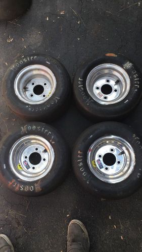 4 mini cup/arena racing hoosier 15.0/7.0-8 racing slicks on douglass 4x4 wheels