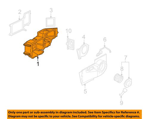 Gm oem blower motor fan-rear case 52486375