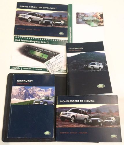 2004 land rover discovery series 2 (ii) owners manual w/ portfolio &#039;04