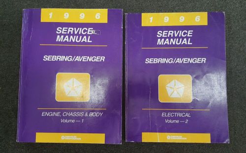 1996 chrysler sebring / dodge avenger factory service manuals (2 volume set)