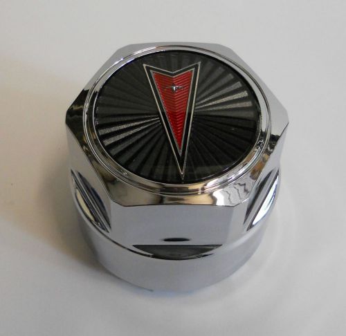 77-92 firebird pontiac arrow head center chrome cap dark gray emblem single one