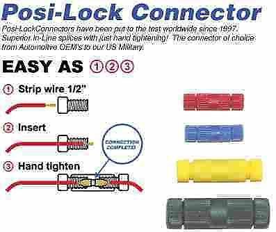 10 posi-lock® best wire line butt splice connector for 6 8 awg non crimp reusabl