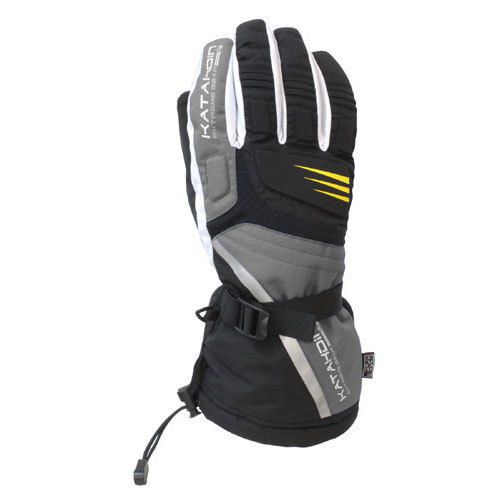 Katahdin cyclone snowmobile gloves gray