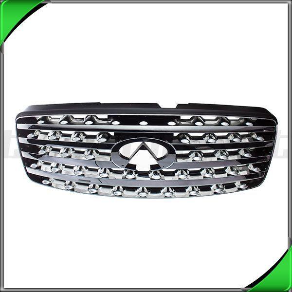 New front grille in1200110 chrome plastic body 2003-2005 infinit fx wo sport pkg