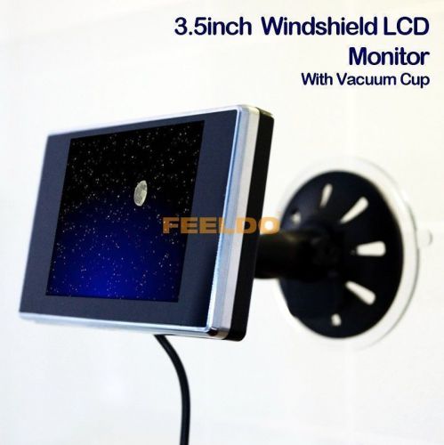 3.5&#034; car digital tft/lcd windsheild mount monitor for security camera #1321