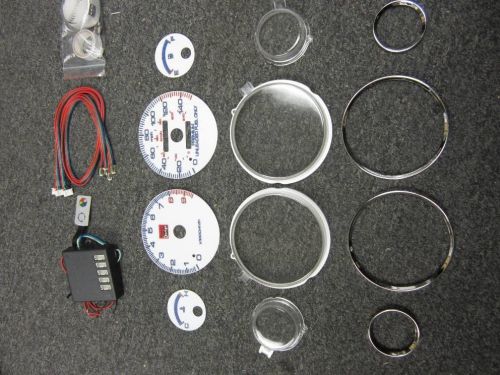 94-01 acura integra mt manual gs-r gsr 7 color cluster led glow gauges 9k rpm