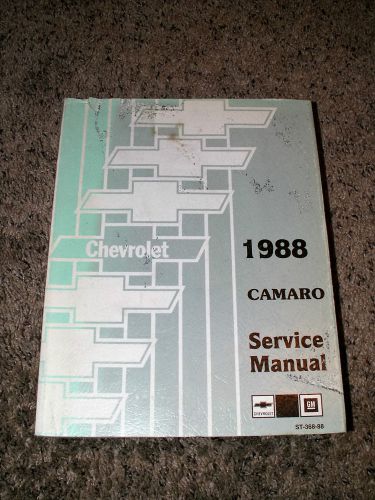 Chevrolet camaro 1988 service manual  original
