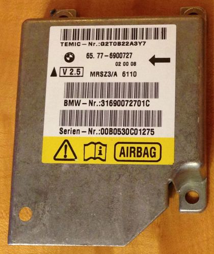 Bmw 6900727 airbag srs module 93-03 e38 740 750 e39 m5 540 530 528 e53 x5 e52 z8