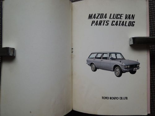 Jdm mazda luce van original genuine parts list catalog