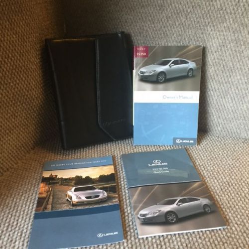 2007 lexus es350 es 350 oem owners manual set with warranty guide and oem case