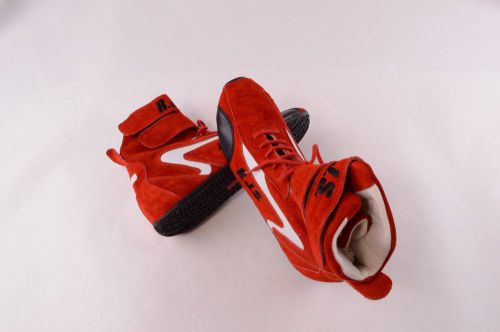 Rjs racing equipment sfi 3.3a/5 hi top racing shoes red size 11 209-bht-12-4