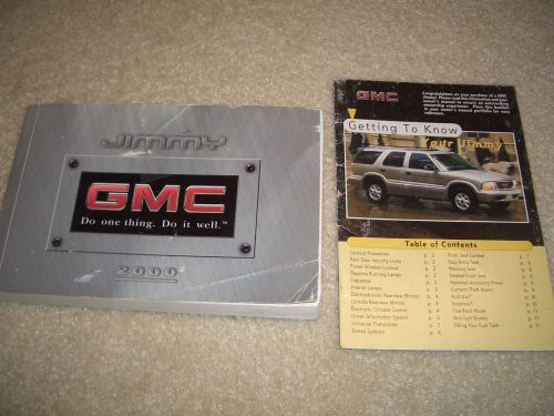 00 2000 gmc jimmy truck suv owners manual factory guide books original oem