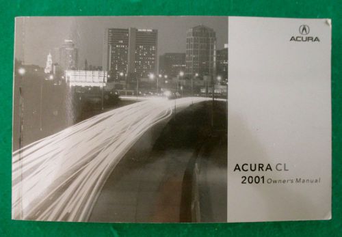 2001 01 acura tl owners manual,  near new, j14b