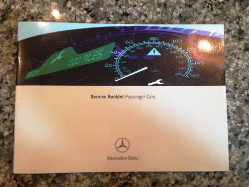 2002 mercedes service manual/booklet/pamphlet