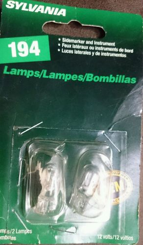 Vintage sylvania 194 miniature 12v lamp light bulbs  new opened carded   194 bp