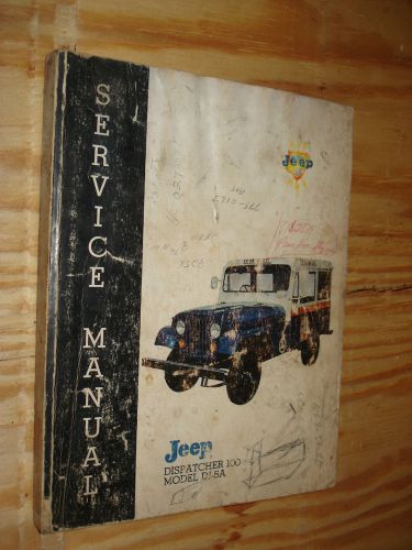 1969-1971 jeep dispatcher service manual shop book 1970 repair original usps