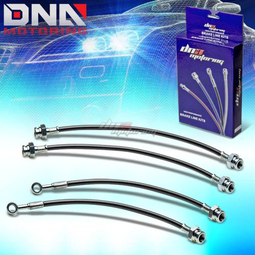 For 02-10 e60/e63/e64 m5/m6 black stainless steel braided hose brake line/cables