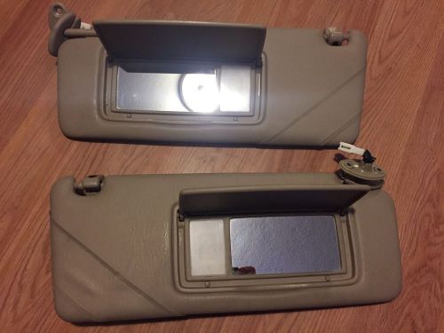 95 96 97 lexus ls400 sunvisors (pair) with clips complete (nice)