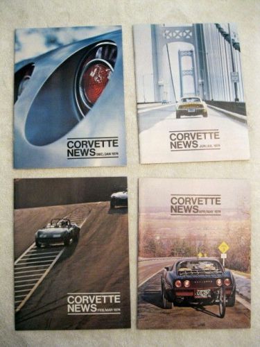 1974 corvette dealer brochure and corvette news magazines