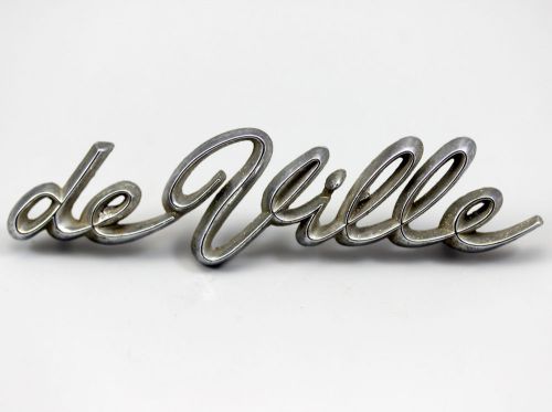 63 64 cadillac coupe sedan deville quarter panel script emblem used original oem