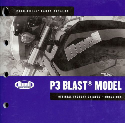 2008 buell p3 blast motorcycle parts catalog manual -new sealed-buell p3 blast