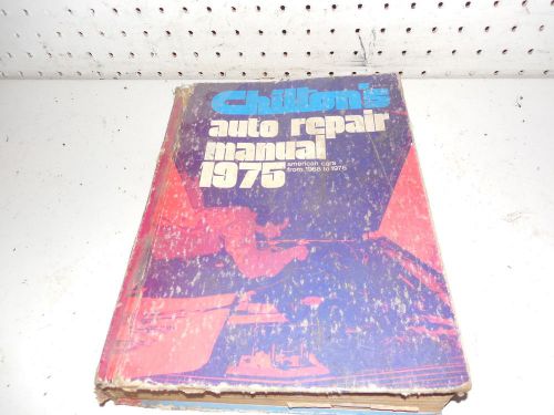 1975 auto repair repair manual chilton&#039;s used