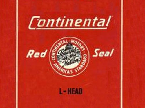 Continental red seal l-head 4 &amp; 6 cyl. engine manual f124 f140 f162 n62 y69 y91