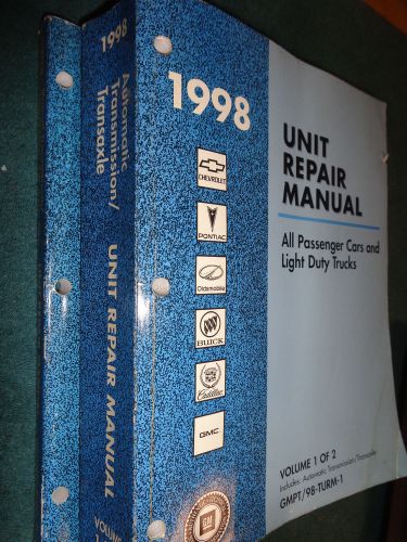 1998 chevrolet &amp; gmc truck transmission / transfer case shop manual set original