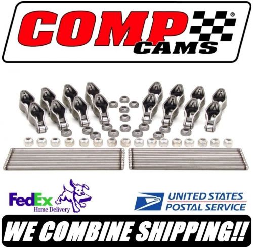 Comp cams 1987-up sbc chevy 1.6 magnum roller rocker arm &amp; pushrod kit rp1418-16