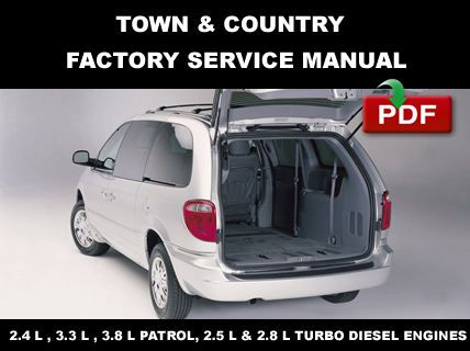 Chrysler town and country 2001 - 2005 factory oem service repair workshop manual