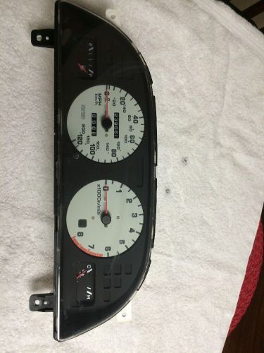 1998 1999 altima 5 speed white face instrument cluster speedometer oem