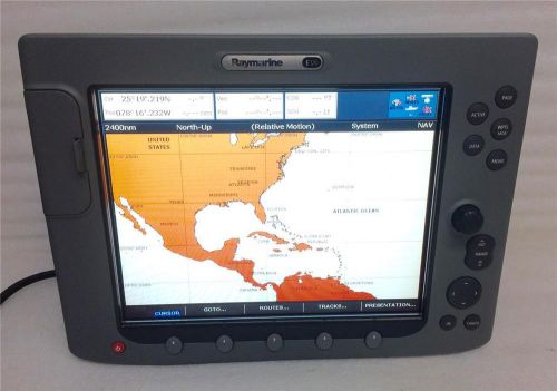 Raymarine e120 gps chartplotter radar display mfd