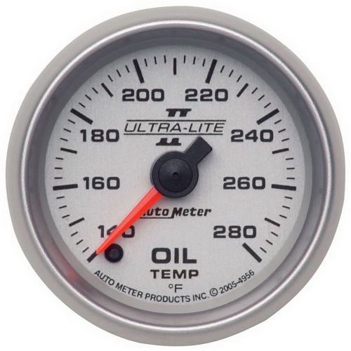 Auto meter 4956 ultra-lite ii; electric oil temperature gauge