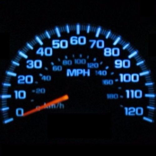 Dash instrument cluster gauge aqua blue smd led light kit fits 73-79 ford bronco