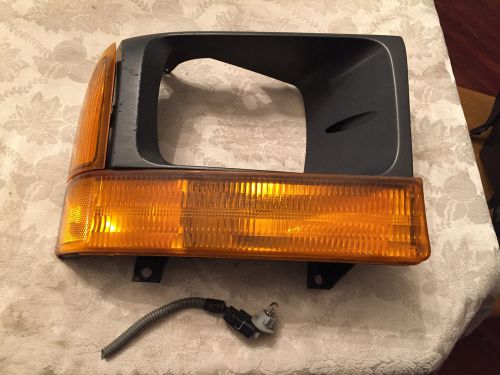 99 00 01 ford truck turn signal light assembly &amp; bezel trim oem passenger&#039;s side