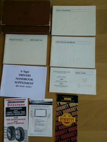 2000 jaguar s type stype owners manual owner&#039;s set w/ case #348