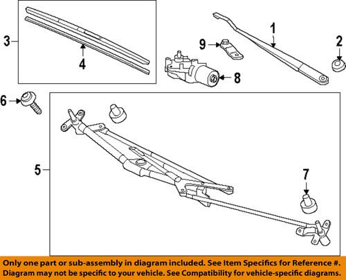 Honda oem 76630-ts8-a01 wiper blade/windshield wiper blade