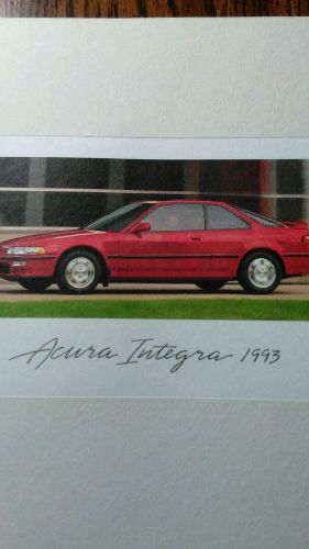 1993 acura integra dealership literature brochure