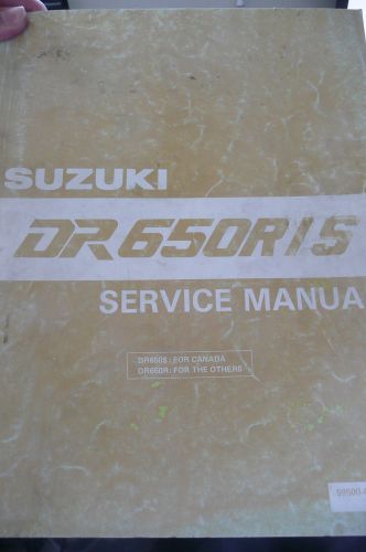 92 93 suzuki dr650r/s dr650r dr650s dr 650 shop service repair manual oem