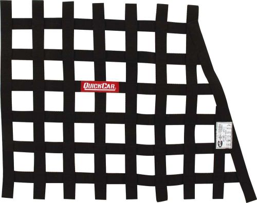 Quickcar racing products trapezoid 1 in web black window net p/n 58-044