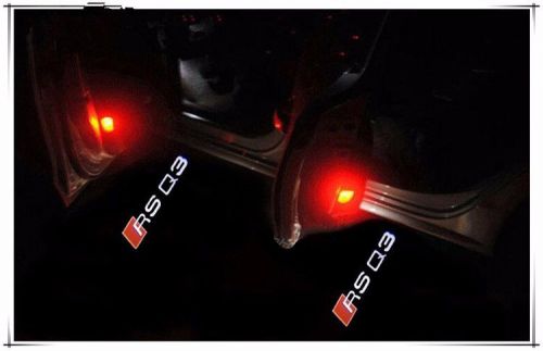 2 x door courtesy step laser shadow led light projector for rs q3 audi a5 a6 abt