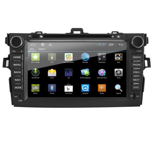 8&#034; 2 din android 4.4 3g wifi car dvd gps navi radio for toyota corolla 2007-2011