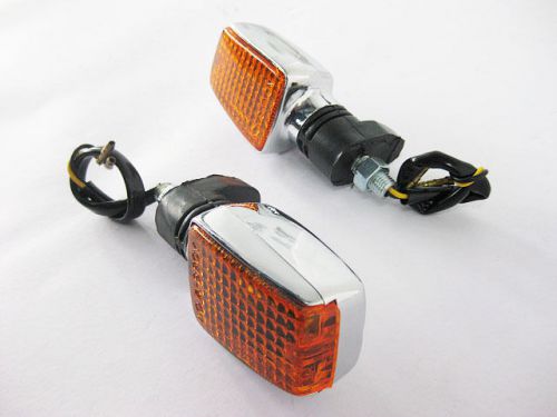 Yamaha jr400 rz250 r1300 srx250 srx60 turn signal orange/chrome pair  (mi)