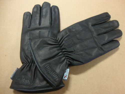 Big dog motorcycle m ladies riding gloves w/ logo lined elastic wrist bdm