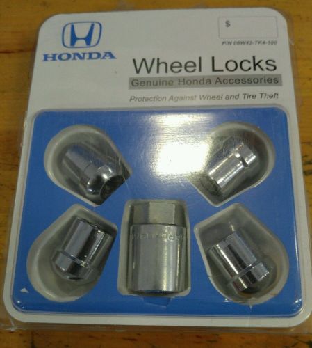 Honda pilot/odyssey acura tl/mdx/rl wheel lock kit w/ key 08w42-tk4-100