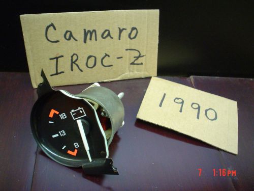 1990 camaro volt meter gauge iroc z28 rs oem 1985-1990 also fits 1982-1984