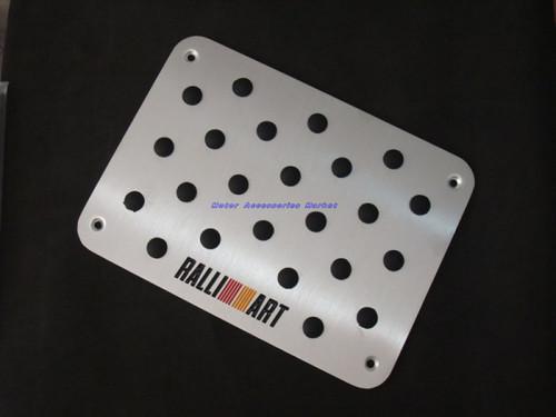 New aluminium alloy floor mat carpet plate pedal for mitsubishi ralliart