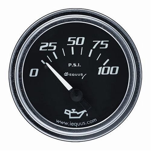 Equus 7234 oil pressure gauge - black