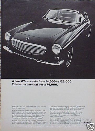 1967 67 volvo 1800s 1800 original vintage ad c my store